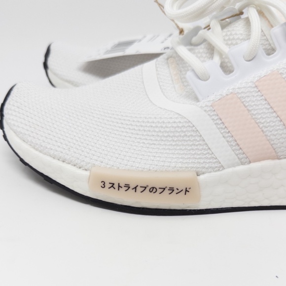 adidas NMD R1 Boost Women’s 7.5 White Wonder Quartz Sneakers - Picture 6 of 8